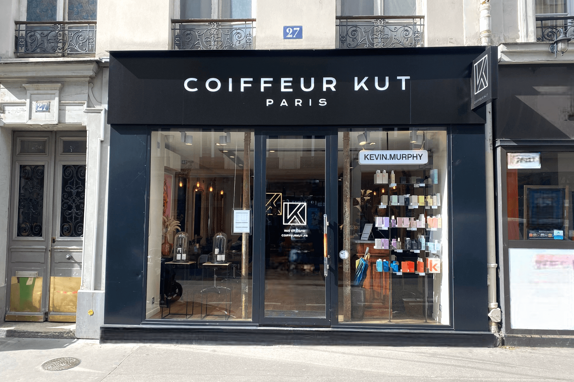 Devanture Coiffeur Kut Oberkampf Paris 11e